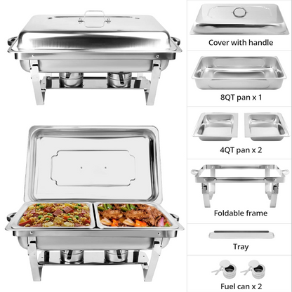 11L Chafing Dish Buffet Set – Keep Food Warm in Style