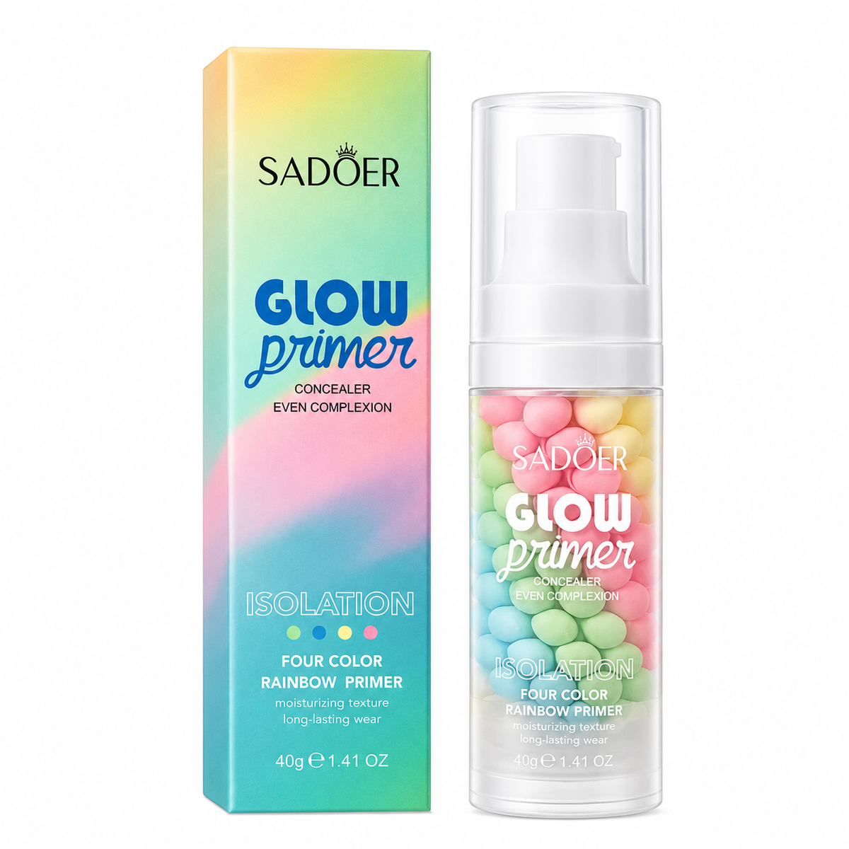 SADOER Glow Four Color Rainbow Primer – 40g