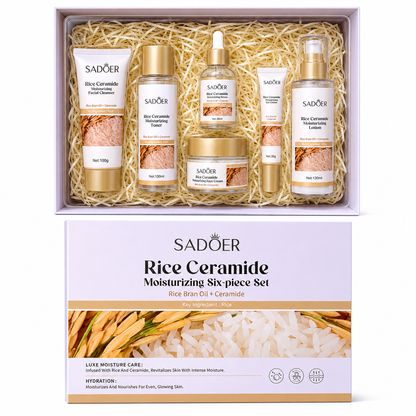 SADOER Rice Ceramide Moisturizing 6-Piece Skincare Set