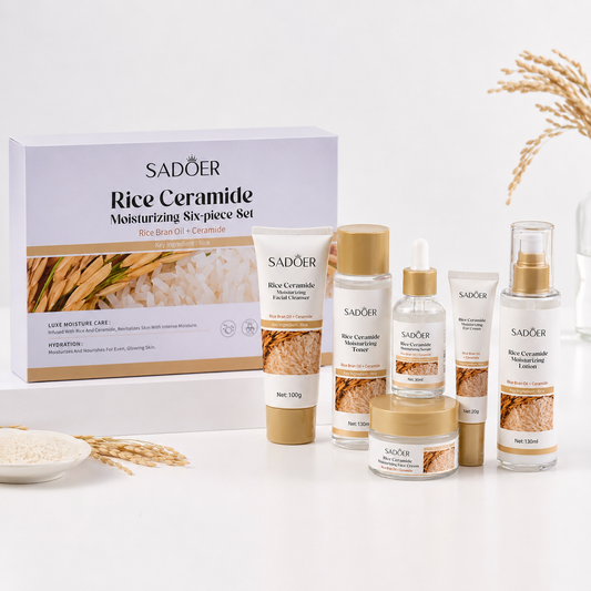 SADOER Rice Ceramide Moisturizing 6-Piece Skincare Set