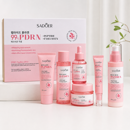 SADOER PDRN + Peptide + Collagen 6-Piece Skincare Set