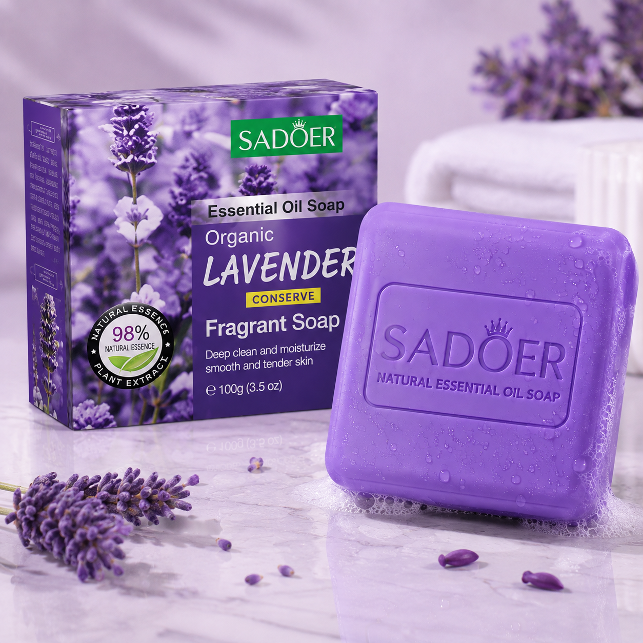 SADOER Essential Oil Soap Collection – 100g