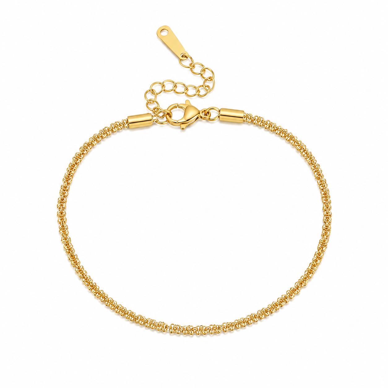 Gold Crystal Chain Bracelet