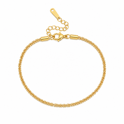 Gold Crystal Chain Bracelet