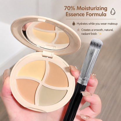 Sweet Mint 4-Colour Cream Concealer Palette with Mirror