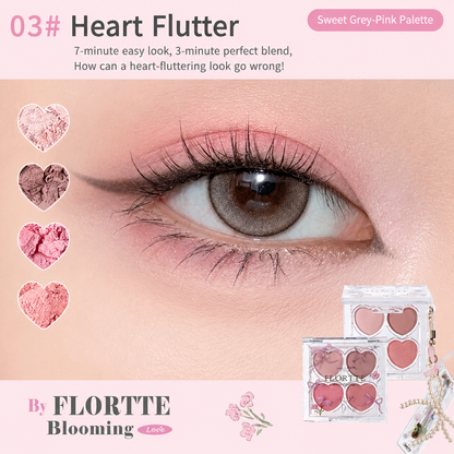 FLORTTE Blooming Love 4-Colour Eyeshadow Palette