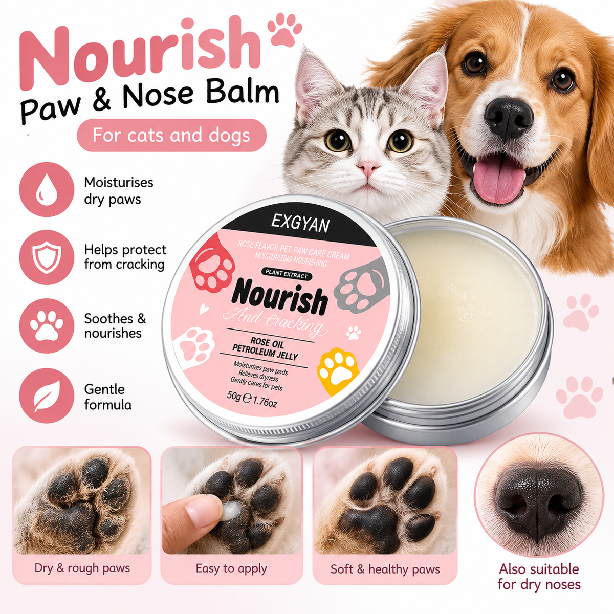 Nourish Paw and Nose Balm – 50g
