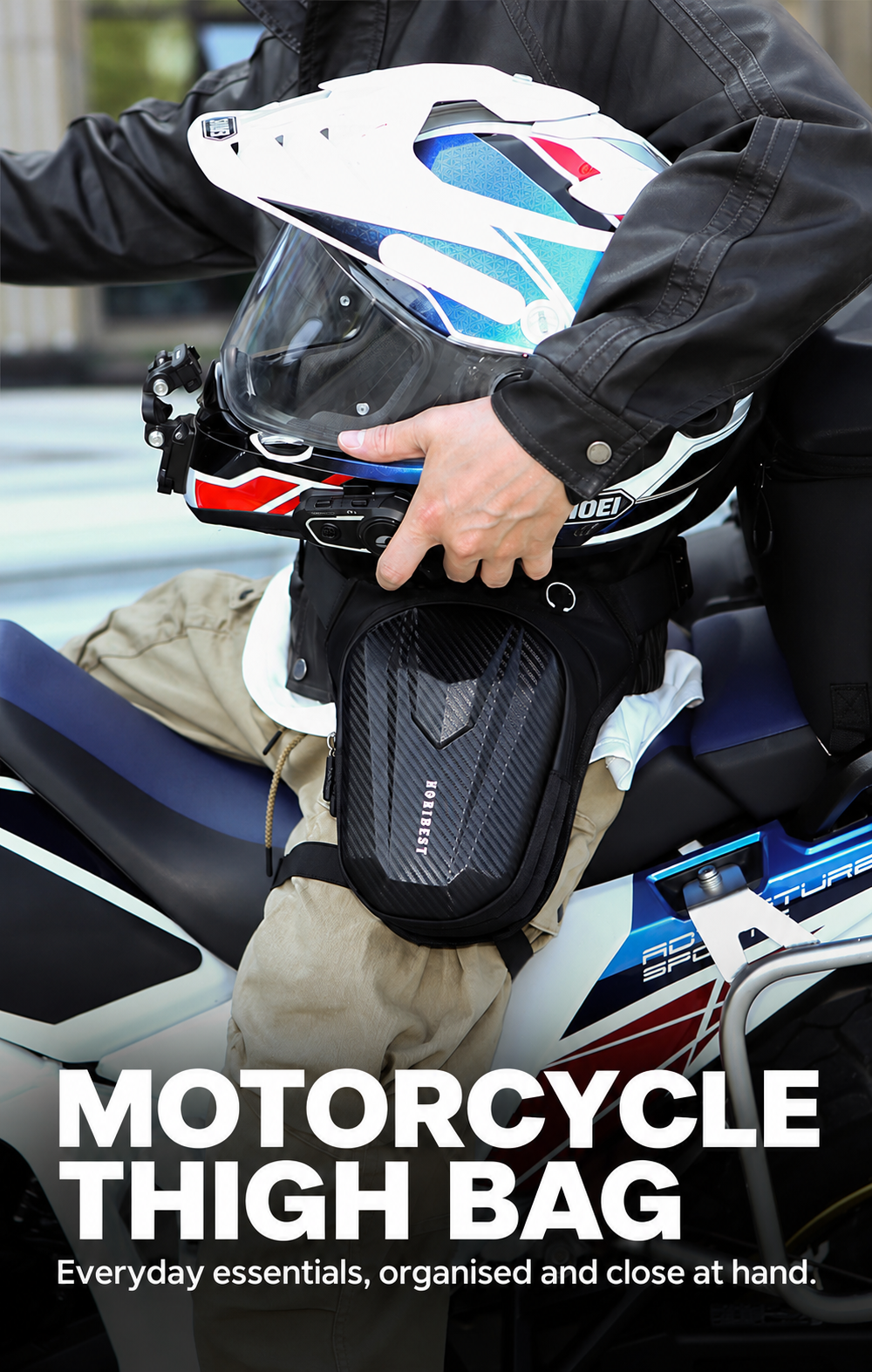 Motorcycle Thigh Bag with Adjustable Straps – BQF11904