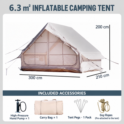 Inflatable Cabin Waterproof Camping Tent – 6.3 m² QLY91519