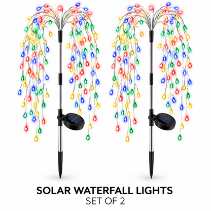 Multicolour Solar Fireworks Lights – Set of 2