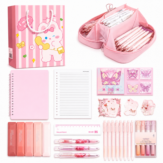 Basic Stationery Gift Set – Pink Series and Blue Series
