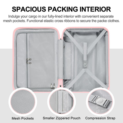 Pink Large Suitcase – Lightweight Hard Shell Check In Luggage | CloudLite | 76cm