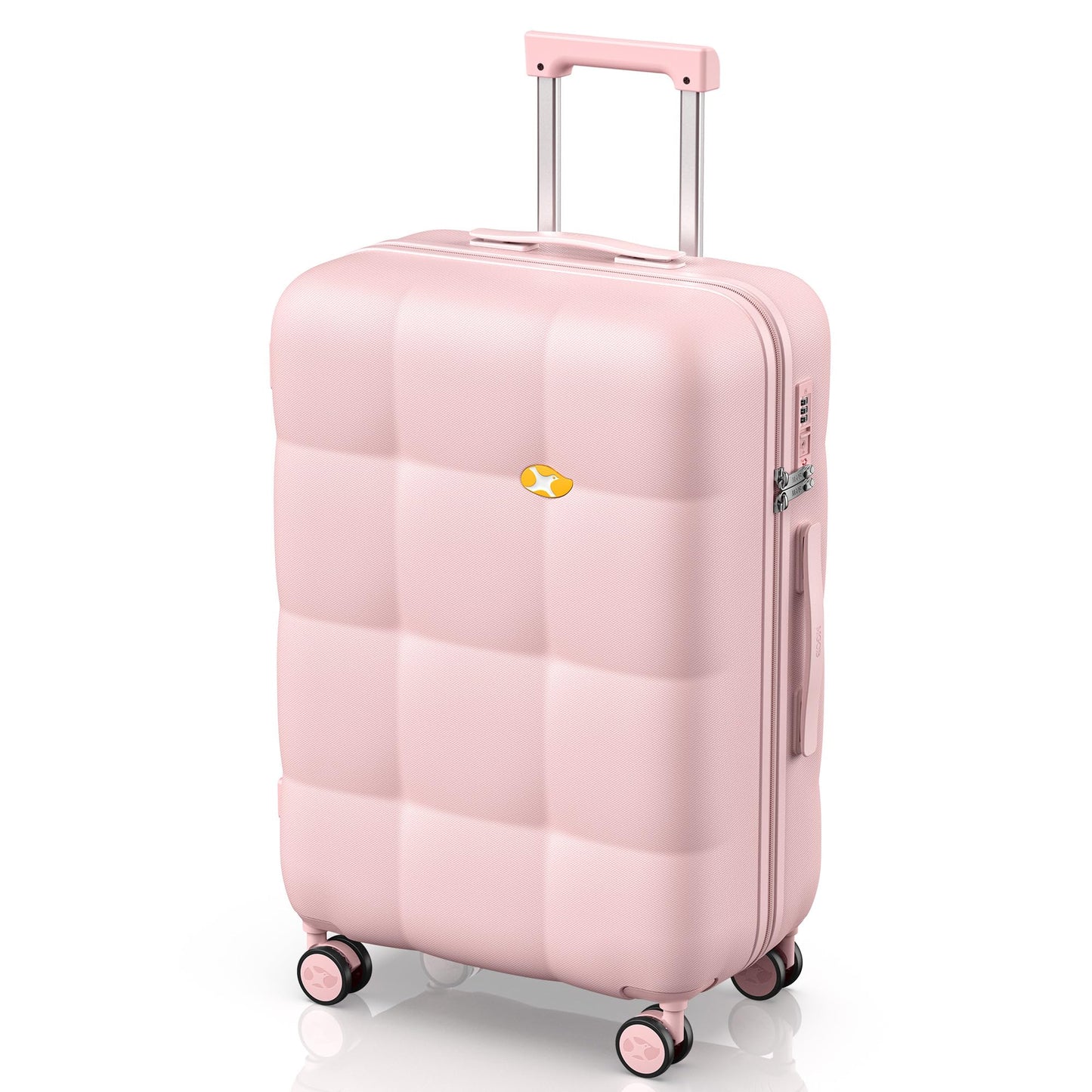 Pink Medium Suitcase – Lightweight Hard Shell Check In Travel Luggage | CloudLite | 66cm