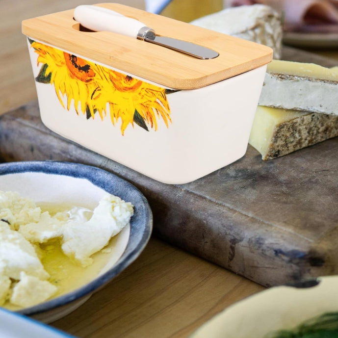 Ceramic Butter Dish Fridge Butter Holder with Lid and Spatula