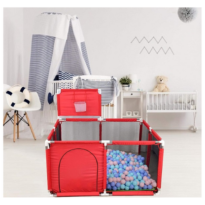 Baby Kids Playpen Yard Fence Play Pen Red