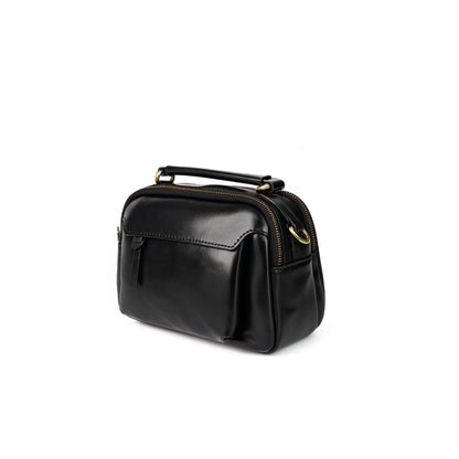 Clavia Black Leather Crossbody & Shoulder Bag