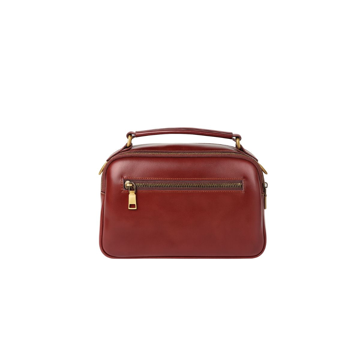 Clavia Chestnut Brown Leather Crossbody & Shoulder Bag