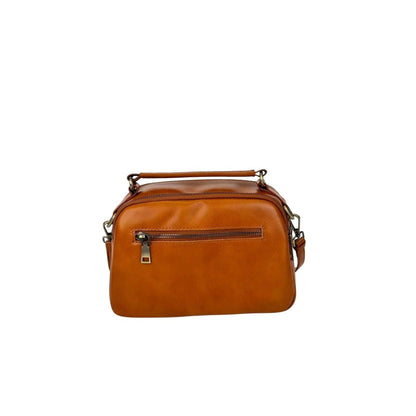 Clavia Sunset Yellow Leather Crossbody & Shoulder Bag