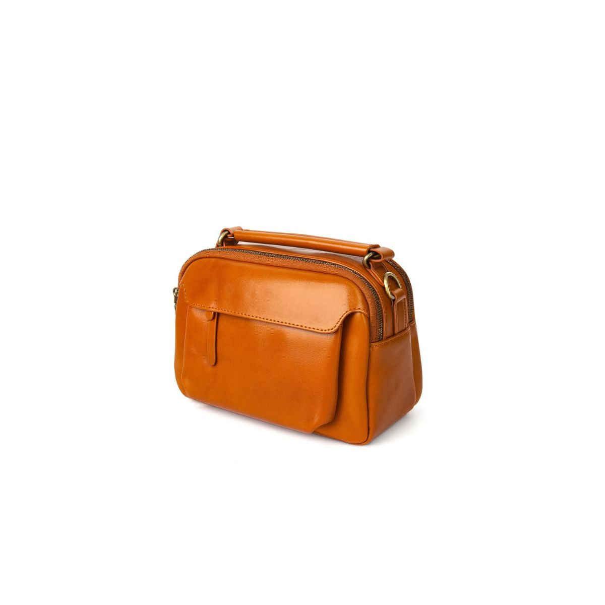Clavia Sunset Yellow Leather Crossbody & Shoulder Bag