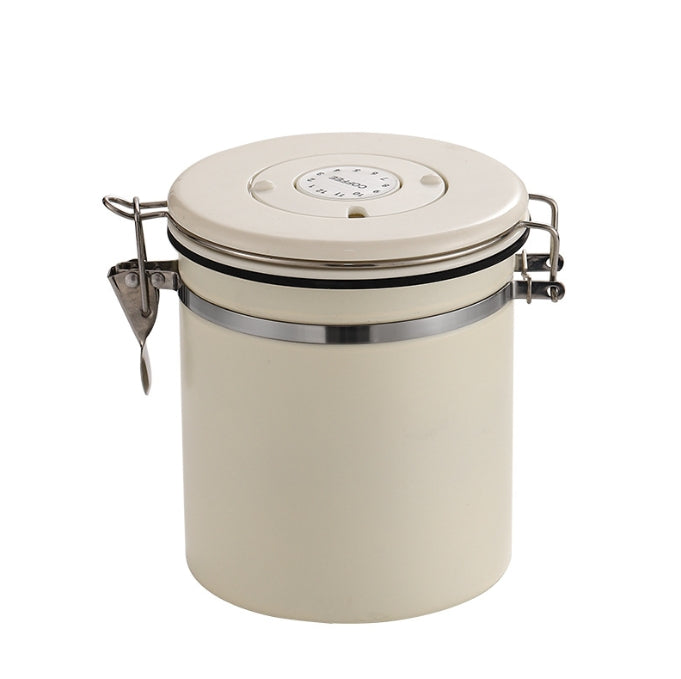 Airtight Coffee Containers for Grounds and Beans w/ Date Tracker with 1/8 Spoon