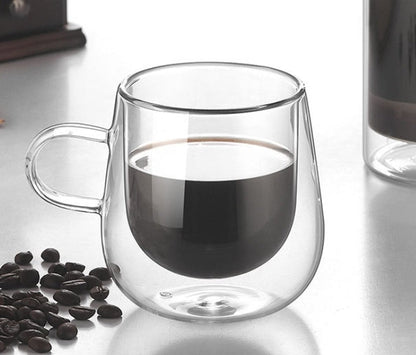 Double Walled Glass Coffee Mugs
