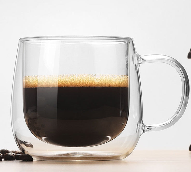 Double Walled Glass Coffee Mugs