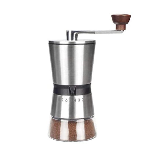 Manual Coffee Grinder Premium Stainless Steel Conical Ceramic Burr Bean Mill