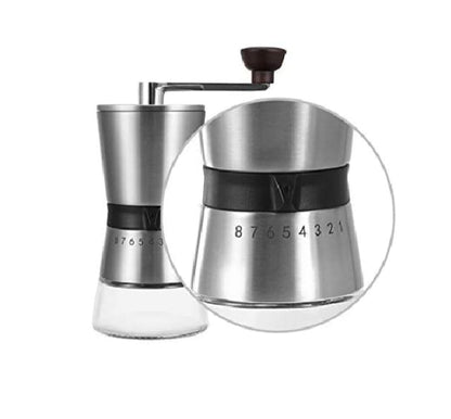 Manual Coffee Grinder Premium Stainless Steel Conical Ceramic Burr Bean Mill