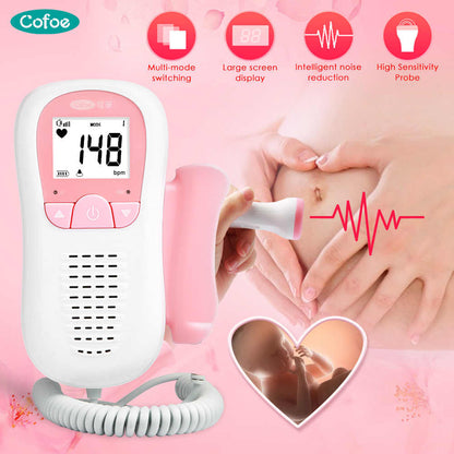 Fetal Doppler Ultrasound Baby Heartbeat Detector