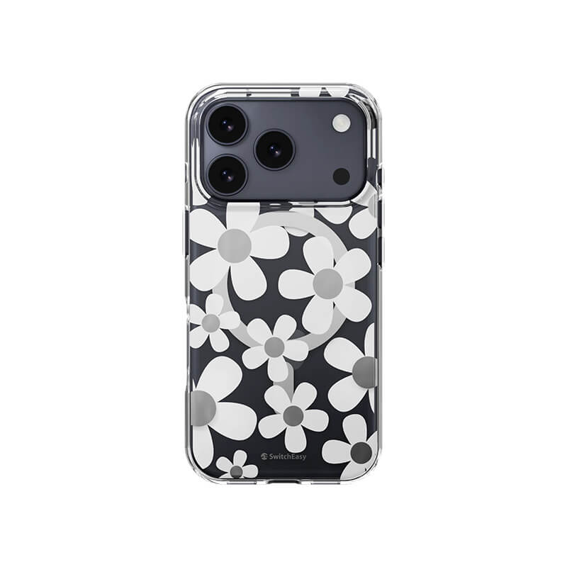 Compatible with iPhone 17 Pro Fleur 3D Patterned Series Shockproof Magnetic Phone Case