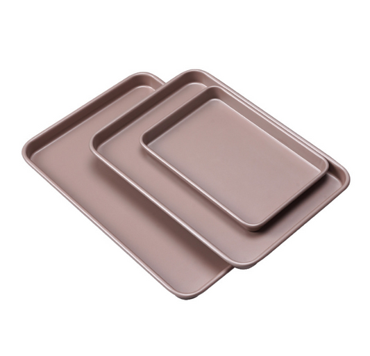 3pc Ultimate Commercial Weight Cookie Pan, 15inch, 13inch and 9.5inch