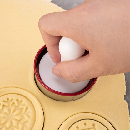 Christmas Cookie Stamps for baking, Cookie Stamps with 6 Stamps
