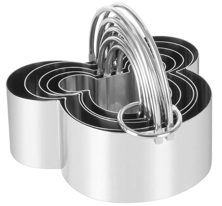 Five piece stainless steel cookie cutters Biscuit Pastry Cutter for Pastries