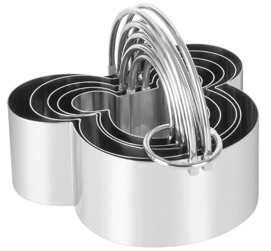 Five piece stainless steel cookie cutters Biscuit Pastry Cutter for Pastries