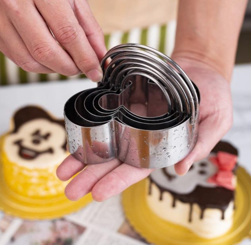Five piece stainless steel cookie cutters Biscuit Pastry Cutter for Pastries