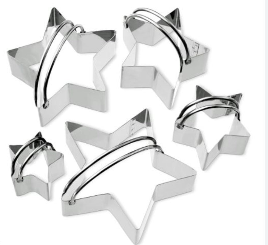 Five piece stainless steel cookie cutters Biscuit Pastry Cutter for Pastries