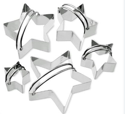 Five piece stainless steel cookie cutters Biscuit Pastry Cutter for Pastries