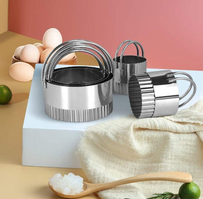 Five piece stainless steel cookie cutters Biscuit Pastry Cutter for Pastries
