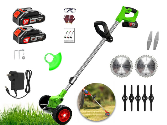 Cordless Electric Grass String Trimmer Lawn Cutter Brush Mower Whipper Snipper