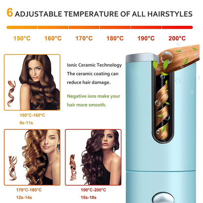 Hair Curler Cordless Automatic