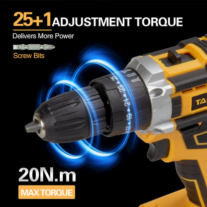 Cordless Impact Electric Drill Driver with Battery