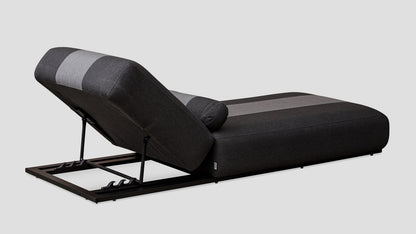 COROMANDEL STRIPED LOUNGER - SOOTY