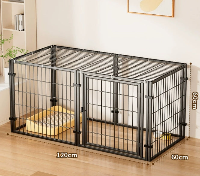Indoor DIY Dog or Cat Cage with Platform