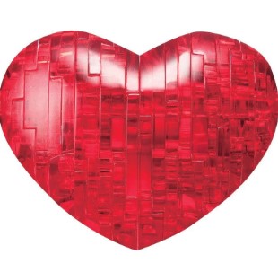 Crystal Puzzle - Red Heart