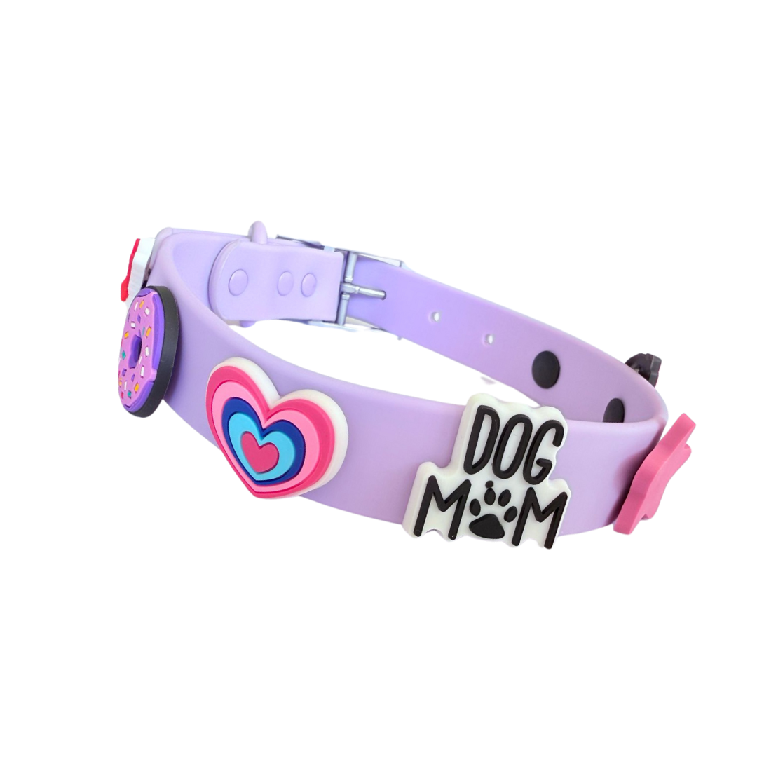 Waterproof Customisable Dog Collar | Lilac