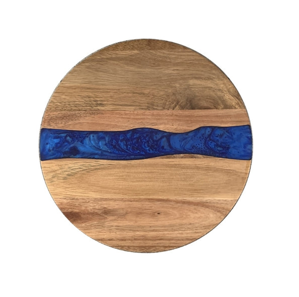 Wood Round Resin Cutting Board for Kitchen