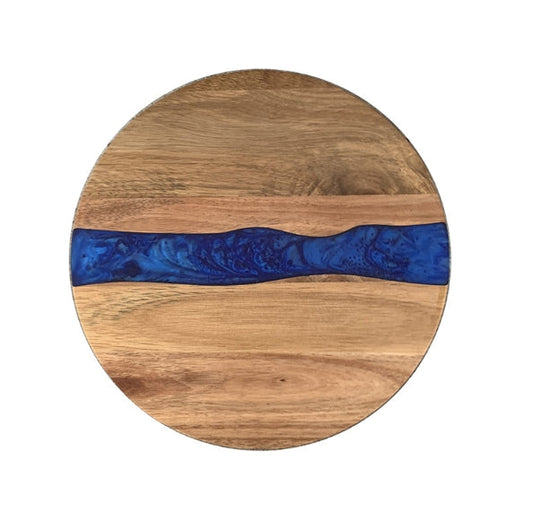 Wood Round Resin Cutting Board for Kitchen