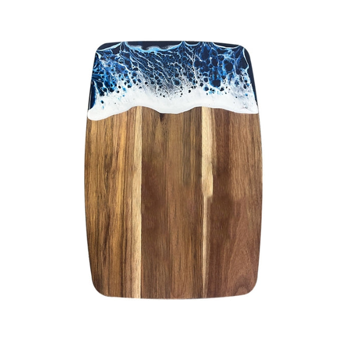 Wood Chopping Board with Unique Resin Design