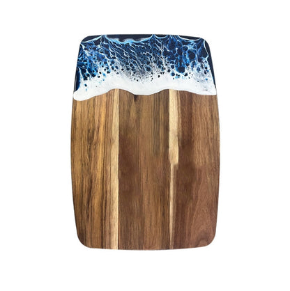 Wood Chopping Board with Unique Resin Design