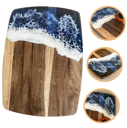 Wood Chopping Board with Unique Resin Design